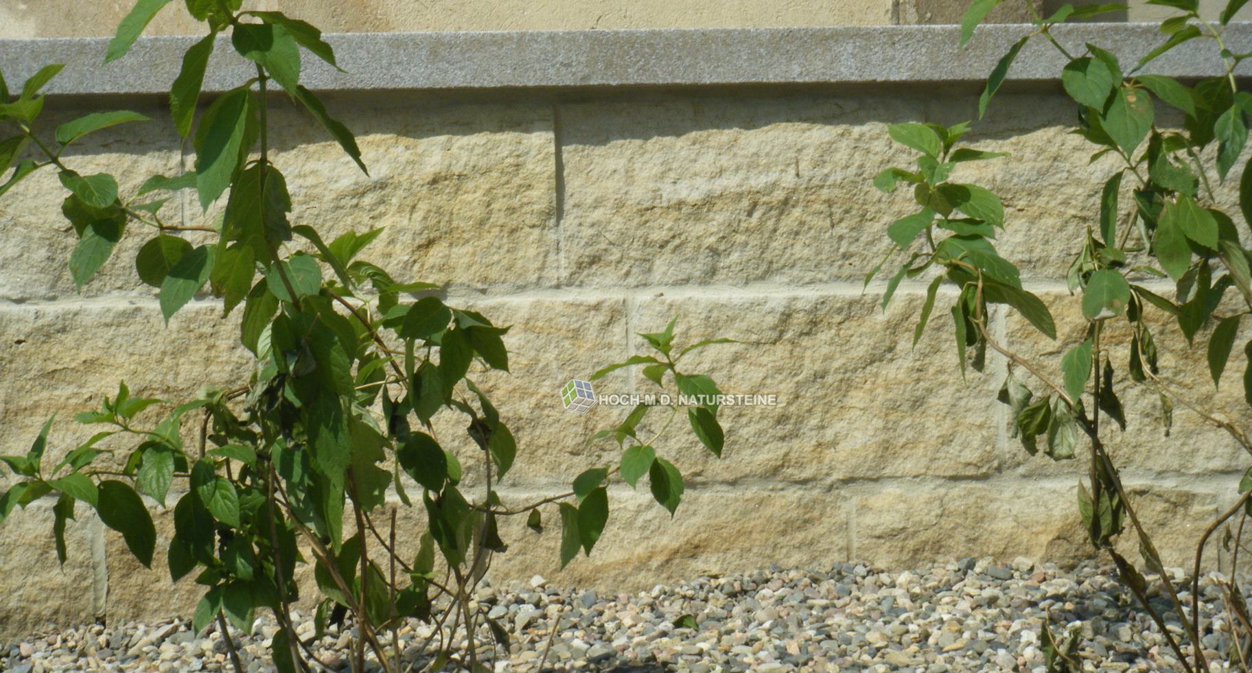 Flavus, Sandsteinmauersteine 4 Seiten gesägt